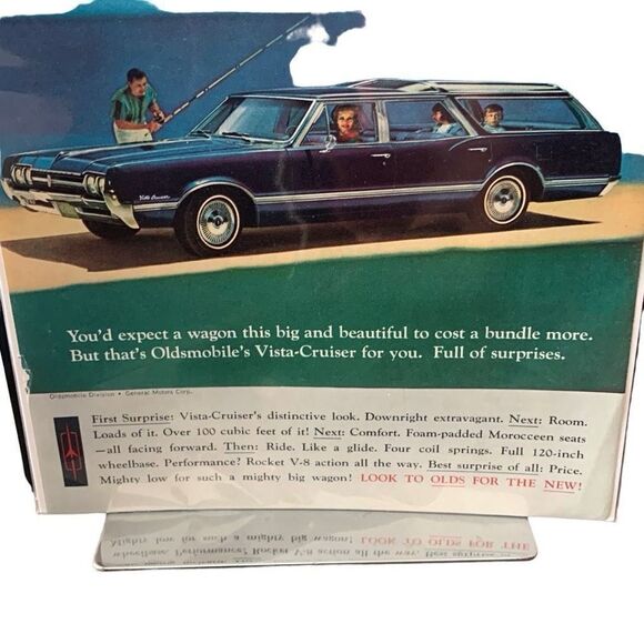 Vintage 1966 Oldsmobile Vista Cruiser Wagon Ad Advertisement - Picture 4 of 5